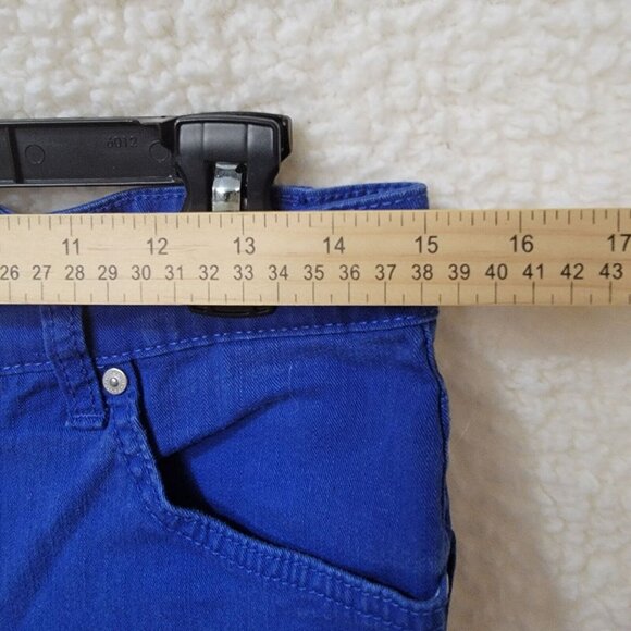 Bandolino Jeans Womens 6 Straight Leg Blue Midrise Stretch Cotton Spandex 30X27 - Picture 6 of 9